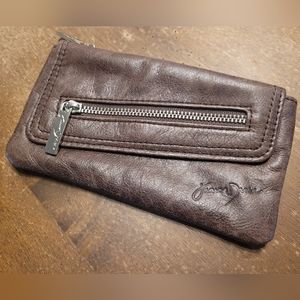 Junior Drake Vintage Leather Coin Purse Distressed Brown